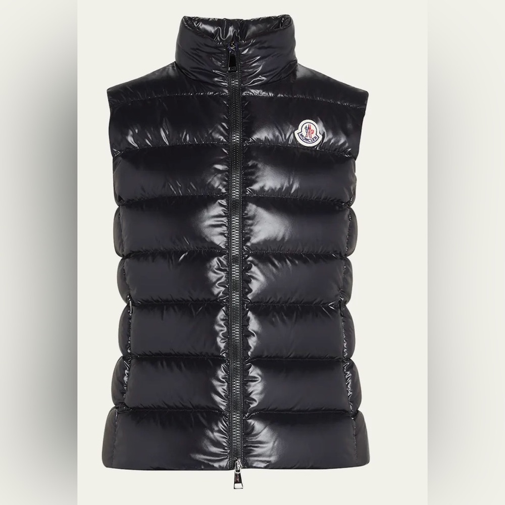 Moncler Ghany Shiny Quilted Puffer Vest